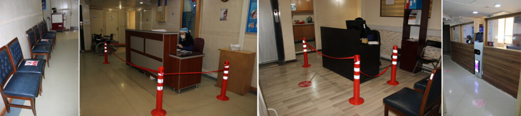 اقدامات پیشگیری از کرونا در مرکز چشم پزشکی سلامت غرب تهران